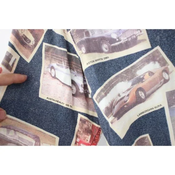 Vintage Reyn spooner Mens XL car print hawaiian shirt Ferrari lamborghini jaguar - Picture 3 of 10